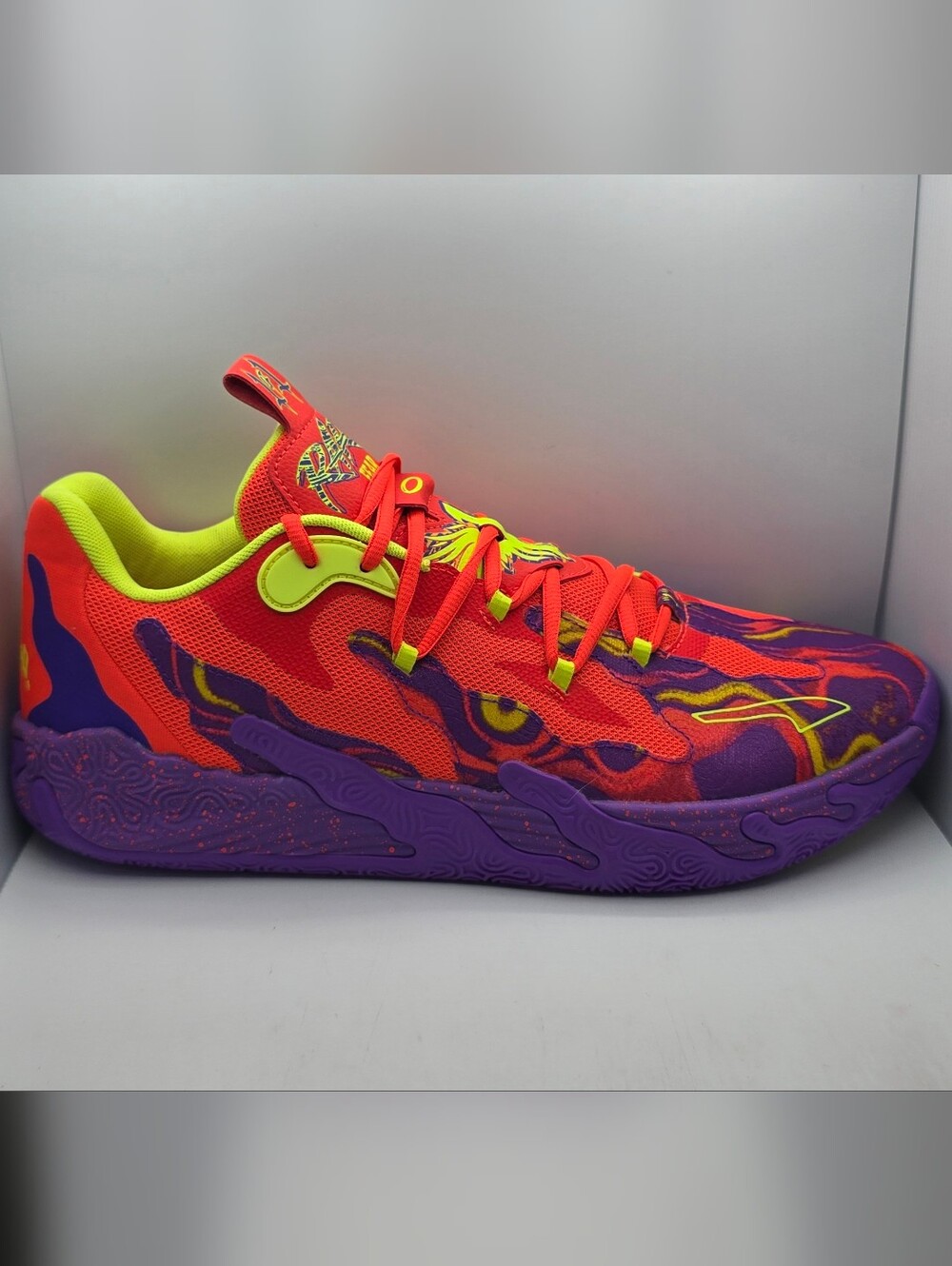 Puma MB.03 LO Lamelo Ball Lava Purple Basketball Shoes 310847-01 Men's 13
